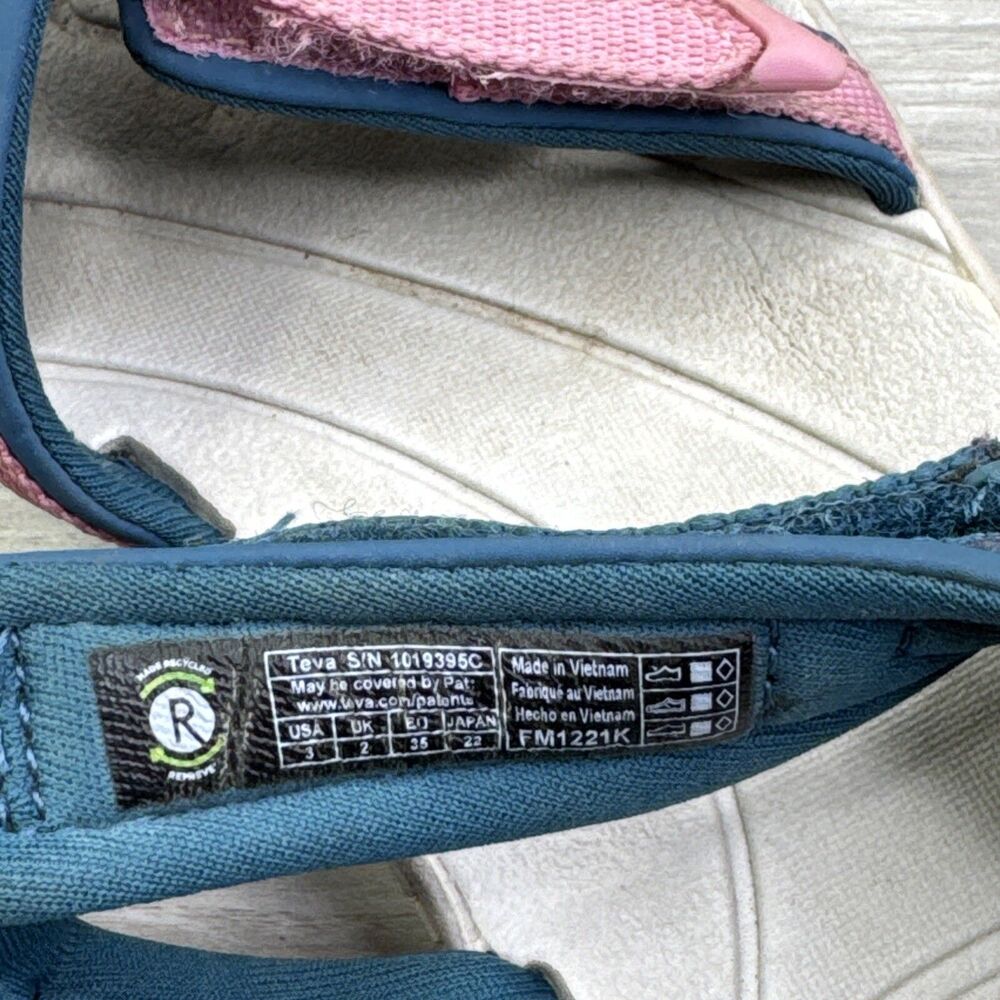 Teva Big Kids' Tirra Sandal Blue Coral Multi - 1019395C Blue Coral Multi - Picture 8 of 8